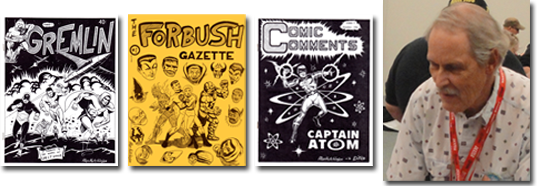 Alan Hutchinson and fanzine covers from Comic Comments, The Forbush Gazette and Gremlin